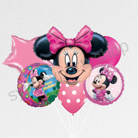 Licensed Minnie Mouse foil balloon bouquet