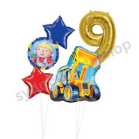 Bob the builder balloon bouquet