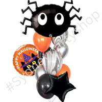 Spiders and Halloween Balloon bouquet