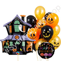 Scary House Balloon bouquet for Halloween