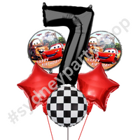 Licensed Disney Cars Bouquet Balloon with Number 