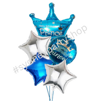 Happy Birthday My Prince Balloon Bouquet