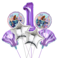 Licensed Little Mermaid Balloon Bouquet with Number 