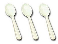 PK100 SPOONS WHITE ECONOMY