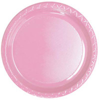 Plate Dinner Heavy Duty Light Pink Pack of 25