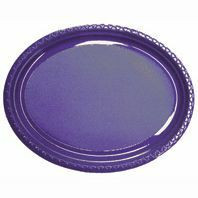 Plate Oval Heavy Duty Purple Pack of 25