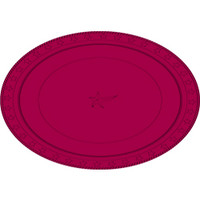 Plate Oval Heavy Duty Burgundy Pack of 25