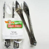 SILVER TONGS 2 PCS