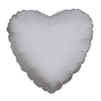 FOILBAL.18"SOLID SILVER HEART