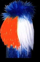 AUSSIE MULLET WIG RED WHITE AND BLUE