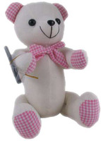 BEAR AUTO LARGE: PINK GINGHAM