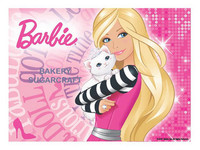 Barbie A4  edible image (26cm x 19cm).