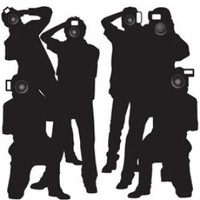 Cutouts Hollywood Paparazzi Includes 2 props. Over 1.6m tall. - Pack of 2