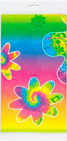 Tablecover Tye-Dye Swirl Plastic (137cm x 213cm)