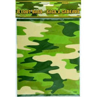 Loot Bags Camo - Pack of 8