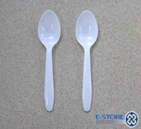 CUTLERY SPOON WHITE HEAVY DUTY PK 50