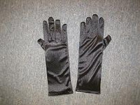 DRESS GLOVE BLACK SILK 270 MM