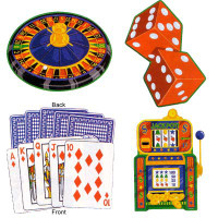 Cutouts Casino Assorted (40cm - 45cm)   Pack of 4