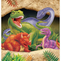 Dino Blast Tablecover, Plastic (135cm x 270cm) - Each