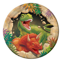 Dino Blast Luncheon Plates (18cm) Paper - Pack of 8