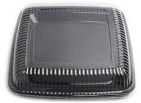 Platter heavy Duty 12 Inch Square Black or White with Lid