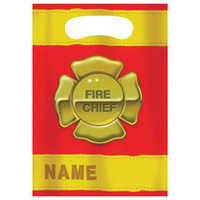 Firefighter Loot Bag Bag (16cm x 22cm) - Pack of 8