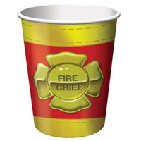 Firefighter Cups, Hot/Cold (266ml) Paper - Pack of 8