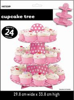 DOTS HOT PINK CUPCAKE TREE