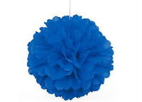 Decorative Puff 40 cm Royal Blue Pack 1