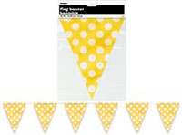 DOTS YELLOW FLAG BANNER 3.6 (12')