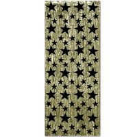 Curtain Gold with Black Stars - Foil (90cm Wide x 2.4 Metre Drop) - Each