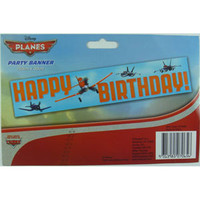 Disney Planes Banner, Happy Birthday (150cm W x 30cm H) -