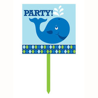 Ocean Preppy Boy Yard Sign, Plastic