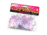 Silver & Pink Snowflakes