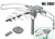 150MILES OUTDOOR TV ANTENNA MOTORIZED AMPLIFIED HDTV HIGH GAIN 36dB UHF VHF QUICK ASSEMBLY