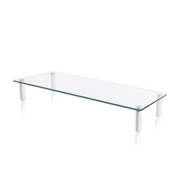 LCD LED COMPUTER MONITOR TABLE RISER SHELF SPACE SAVER LAPTOP - FIXED LEGS