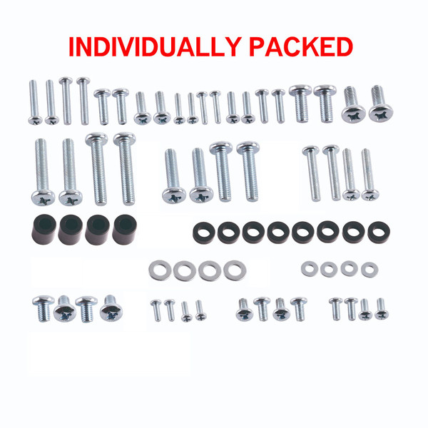 TV Wall Mount Hardware Kit VESA Wall Bracket Screws Bolt Spacer M4 M5 M6 M8
