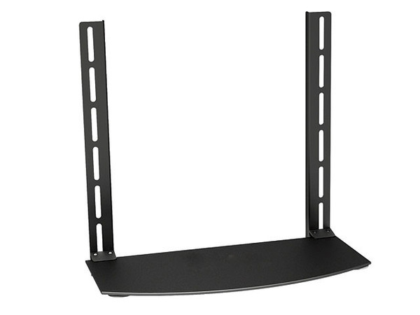 Glass Shelf for DVD, Game System, TV Box Mounts Above or Below TV on existing TV Mount or Wall