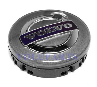 Volvo S80 Wheel Center Cap - Silver & Blue (2007-2013 Style)