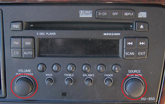 Replacement Volvo HU-850 Radio Knob / Wheel [OEM]