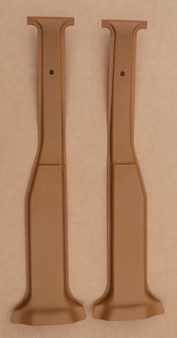 Volvo 240 B-Pillar Seatbelt Trim Panel (TAN PAIR)