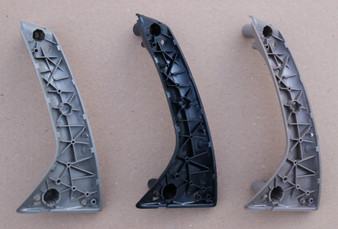 Group shot, with covers not pictured. From left to right: "Oak/Arena", Off-black/Charcoal, "Sand/Beige"