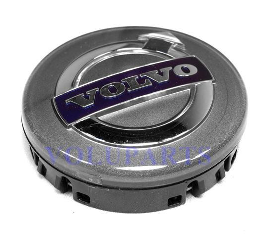 Volvo S60 Wheel Center Cap - Silver & Blue (2007-2013 Style)