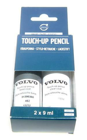 Volvo Touch Up Paint - Passion Red Code 612, Single Stage Brush-On Paint For Scratches & Chips
