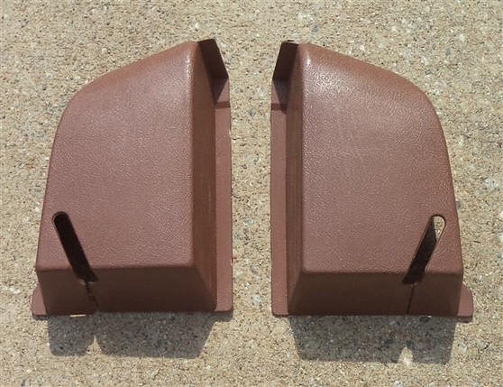 1981-1993 Volvo 240 Rear Seat Belt Covers (DARK BROWN PAIR)