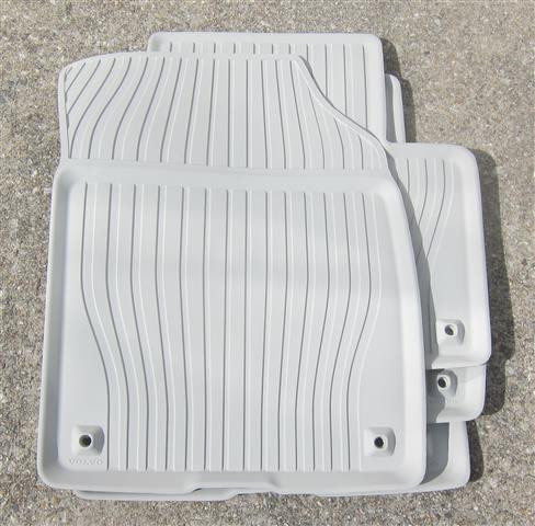2016-2018 Volvo XC90 Rubber Floor Mats [OEM Set] - BLONDE
