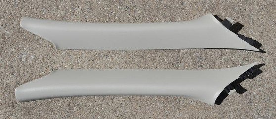 2001-2007 Volvo V70 PLASTIC A-Pillar Interior Trim Panels - "OAK" PAIR