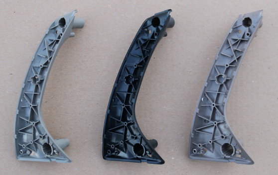 Group shot, with covers not pictured. From left to right: "Oak/Arena", Off-black/Charcoal, "Sand/Beige"
