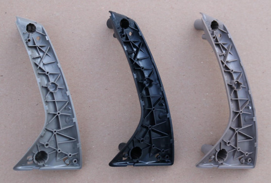 Group shot, with covers not pictured. From left to right: "Oak/Arena", Off-black/Charcoal, "Sand/Beige"