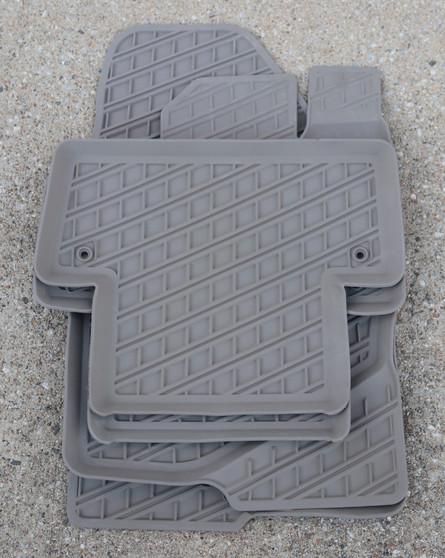 2001-2009 Volvo S60 Rubber Floor Mats - Oak/Arena [OEM All-Weather Set]